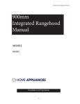 900mm Integrated Rangehood Manual