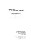 T-TEC Data logger USER`S MANUAL