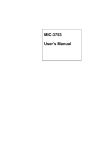 MIC-3753 User`s Manual