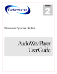 AudioWav Player Manual - Dataworxs Systems Limited