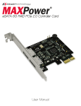 User Manual eSATA 6G RAID PCIe 2.0 Controller Card