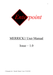MERRICK1 User Manual Issue – 1.0
