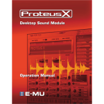 Proteus X Operation Manual Rev. A