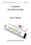 LT-3600RF LED RGB Controller User`s Manual