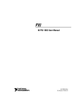 NI PXI-1052 User Manual