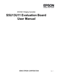 S5U13U11 Evaluation Board User Manual