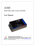 Dual Fiber-optic Loop Controller User Manual