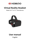 Virtual Reality Headset User manual - homido