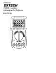 Extech MN16 Mini Multimeter Manual PDF