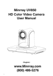 HD Color Video Camera User Manual Minrray UV850 www.Minrray