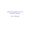 AXIS 21x User`s Manual