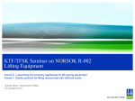 KTF/TFSK Seminar on NORSOK R