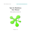 Spot for Blackberry User Manual