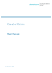 CreationOnline User Manual