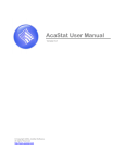 AcaStat User Manual