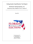 Voting System Qualification Test Report Dominion Voting Systems, Inc.