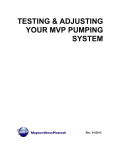 Testing and Adjusting - MVP Metering System