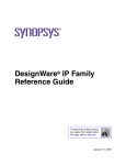 DesignWare IP Family Quick Reference Guide