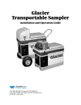 Glacier Refrigerated Sampler User Manual