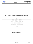 MTK GPS Logger Library User Manual