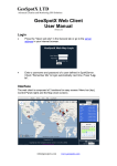 GeoSpotX LTD GeoSpotX Web Client User Manual