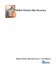 Stellar Phoenix SQL Recovery Manual Activation