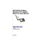 NETGEAR 54 Mbps Wireless PCI Adapter WG311v3 User Manual