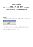 gebruikershandleiding voor de communicati0n and controlling tool