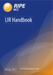 LIR Handbook - RIPE Network Coordination Centre