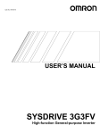 3G3FV User`s Manual