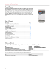 Product Overview Table of Contents Reference Materials