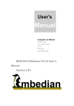 MXM-6410 Windows CE 6.0 User`s Manual Version 2.04