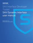 SAV Dynamic Interface user manual