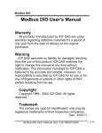 Modbus Manual - ICP DAS USA`s I