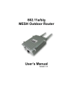 802.11a/b/g MESH Outdoor Router User`s Manual