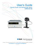 OMM-6810B Optical Power and Wavelength Meter