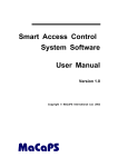 Smart Access Control System Software – User Manual Version 1.0