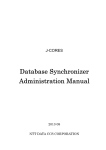 Database Synchronizer Administration Manual
