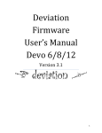 Deviation Firmware User`s Manual Devo 6/8/12