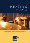 Brivis Heating Owners Manual - Jaicrest Air Conditioning, Heating