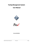 Testing Management System User Manual
