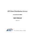 RTI Data Distribution Service User`s Manual
