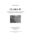 user`s manual clara-w