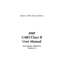 MSP UART/Class II User Manual