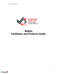 WebEx Facilitator and Producer Guide