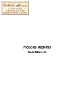 ProScale Moderno User Manual