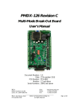 PMDX-126 Revision C User`s Manual