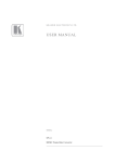 Kramer SP-14 User Manual