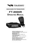 FT-8900R Operating Manual
