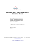 (IBUC) Operation Manual - Satellite Bandwidth by New Era Systems